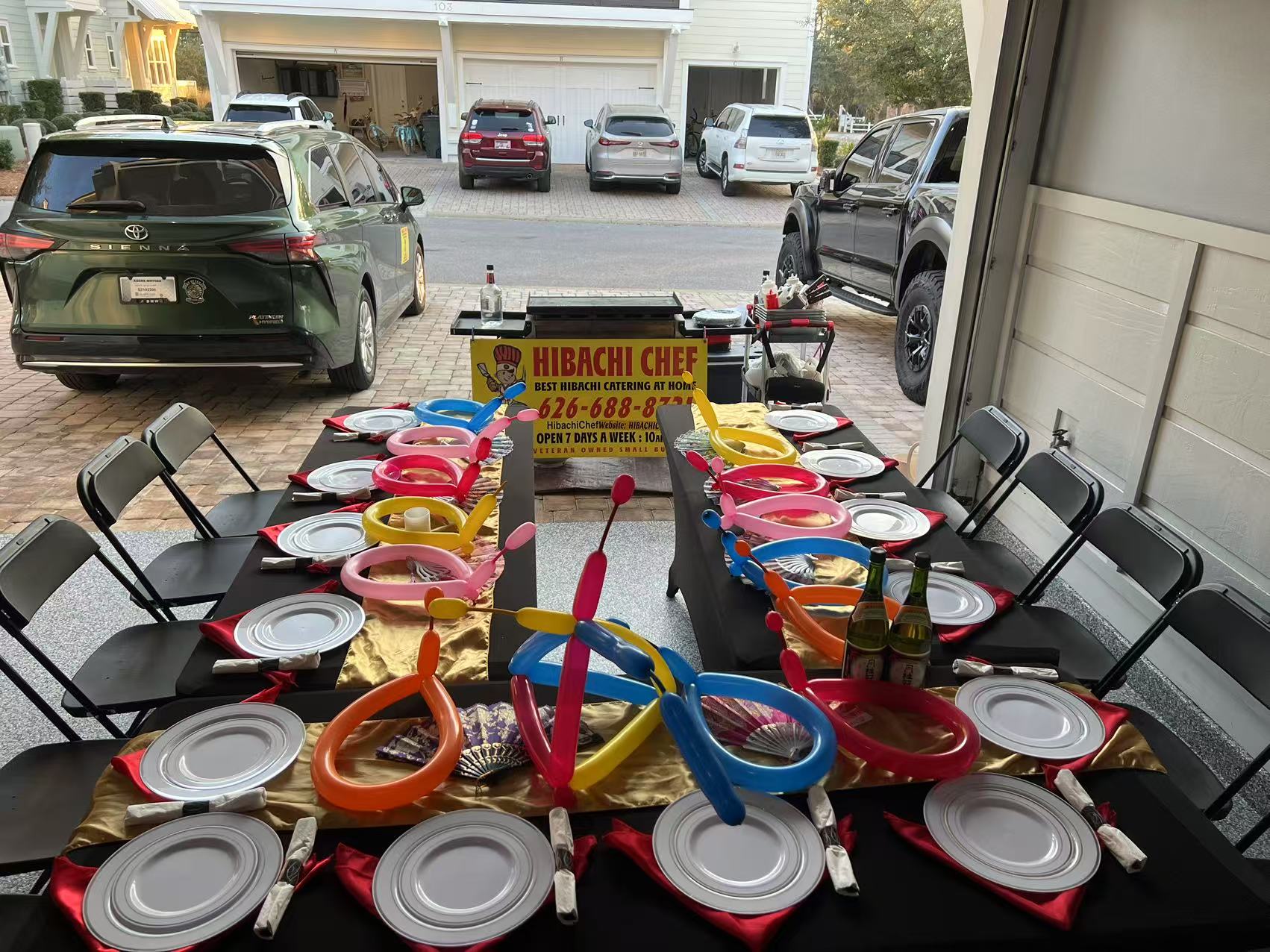 Hibachi at home event