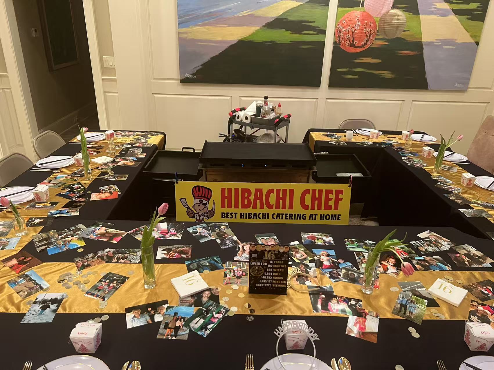 Hibachi chef performance